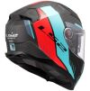 LS2 FF811 VECTOR II-06 CARBON GRID helma červená/azurová vel.M